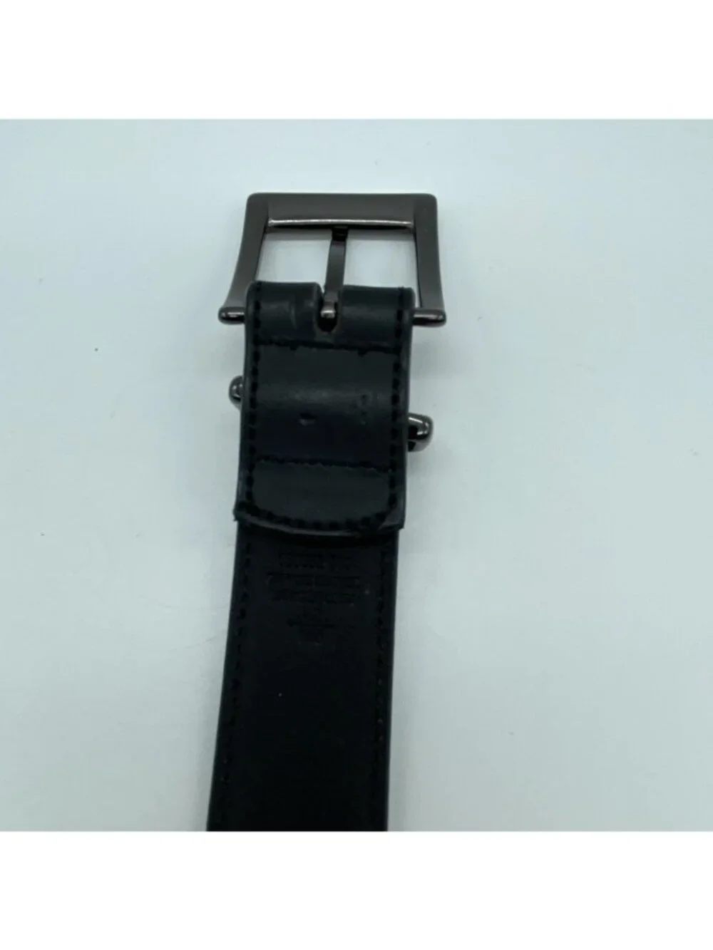 Unbranded Black Genuine Leather Belt Size 42 Casual Dress 1.25